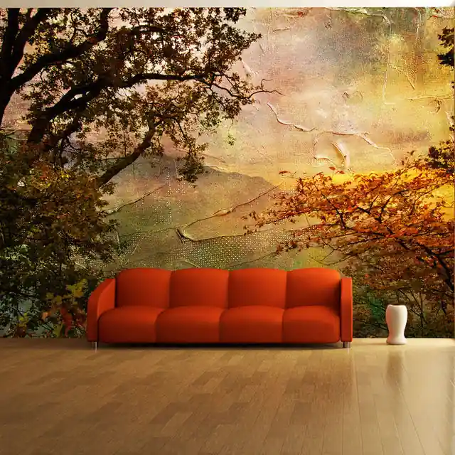 Fototapet - Painted autumn Plată sigură