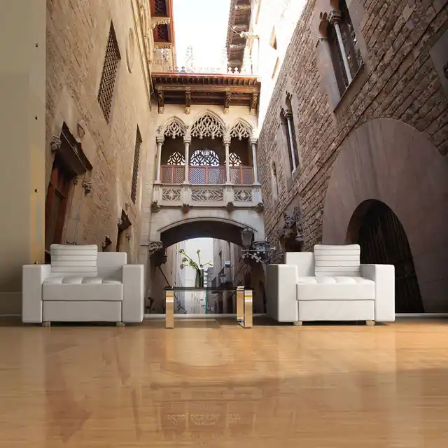 Fototapet - Barcelona Palau generalitat in gothic Barrio Comandă acum