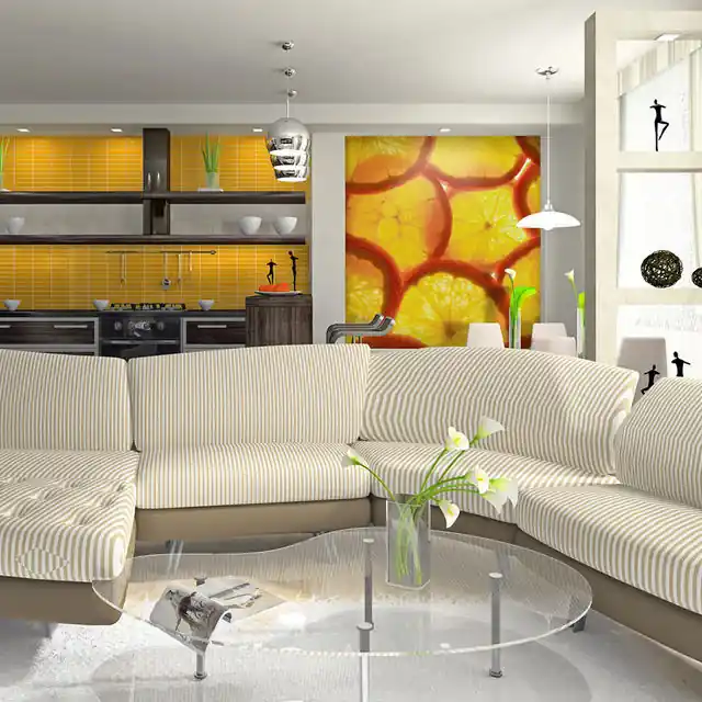 Reducere extra Fototapet - Orange slices