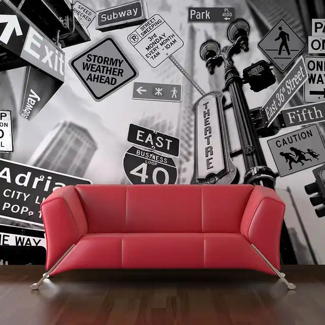 Bestseller Fototapet - All roads lead to Manhattan