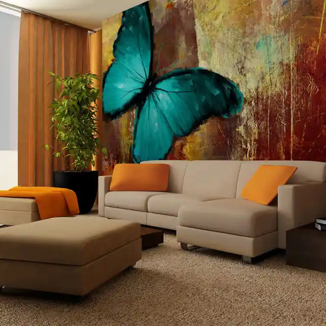 Livrare expres Fototapet - Painted butterfly