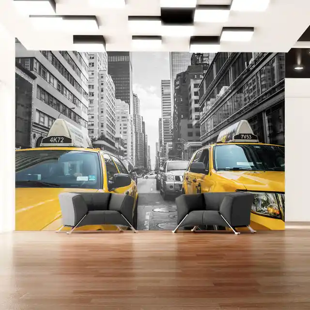 Disponibil imediat Fototapet - New York taxi