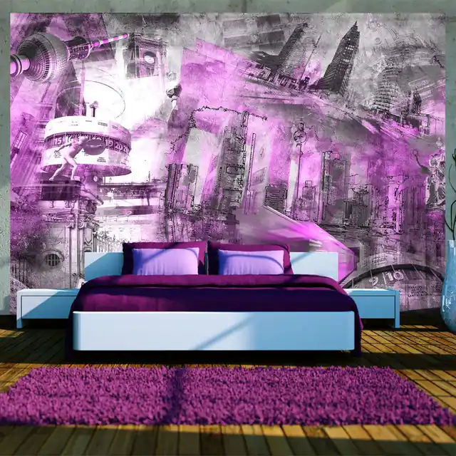 Ofertă Fototapet - Berlin - collage (violet)