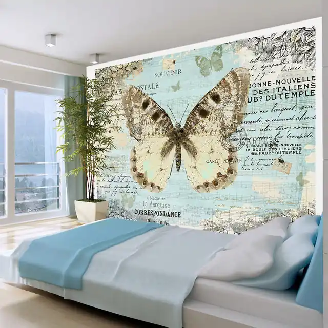 Fototapet - Postcard with butterfly Ofertă