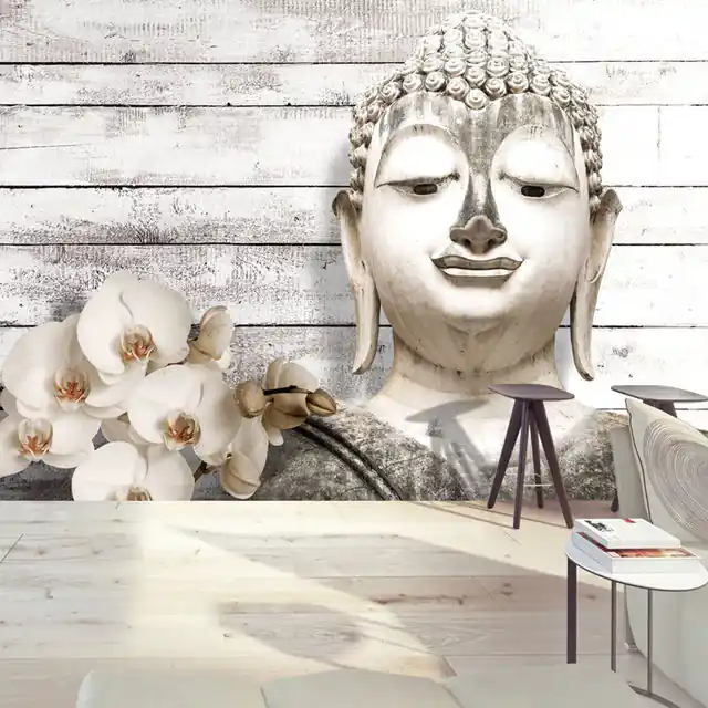 Reducere extra Fototapet - Smiling Buddha
