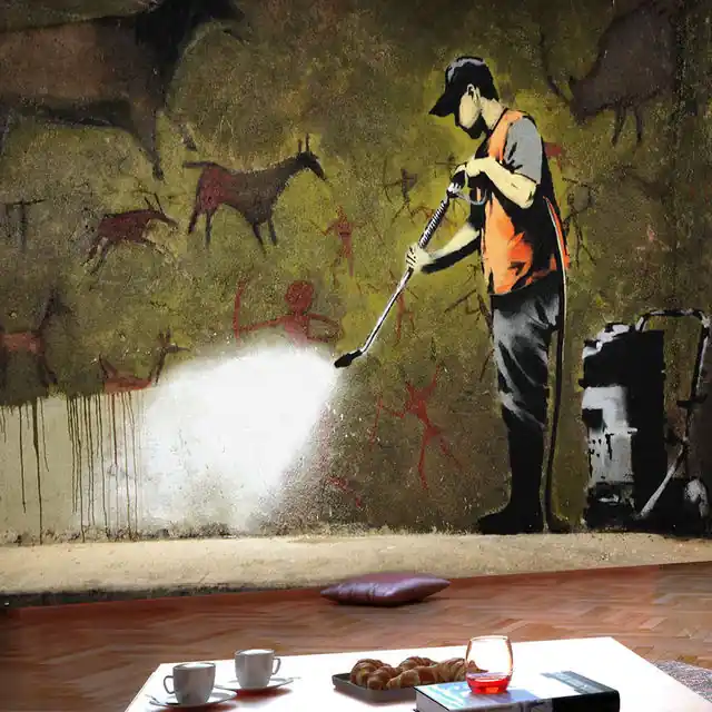 Vezi acum Fototapet - Banksy - Cave Painting