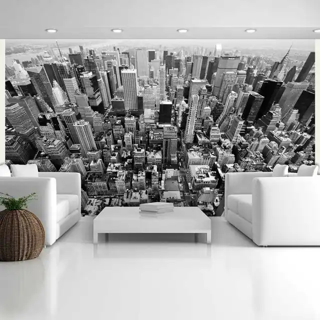 Fototapet - USA, New York black and white Reducere de preț