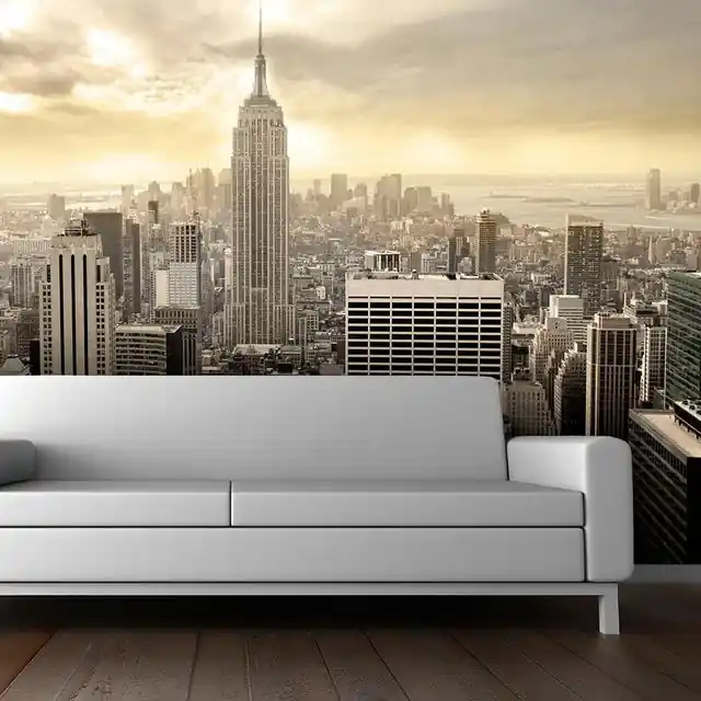 Retur ușor Fototapet - New York - Manhattan at dawn