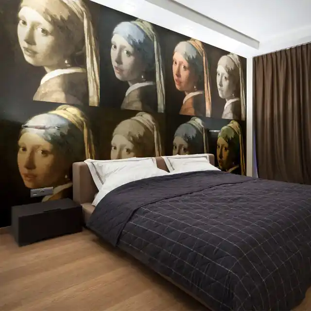 Fototapet - Girl with a pearl earring (Pop art) Reducere