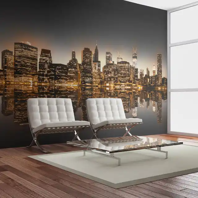 Fototapet - New York and gold Reduceri