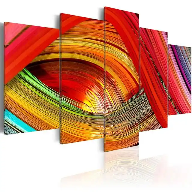 Retur ușor Tablou - Colorful strips abstraction