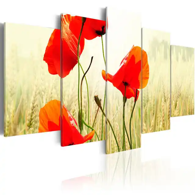 Tablou - Nature and red poppies Ieftin