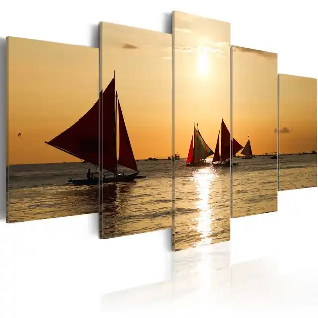 Tablou - Sailbloats at dusk Livrare rapidă