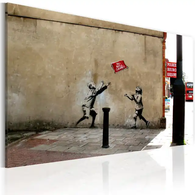 Ofertă specială Tablou - No ball games (Banksy)