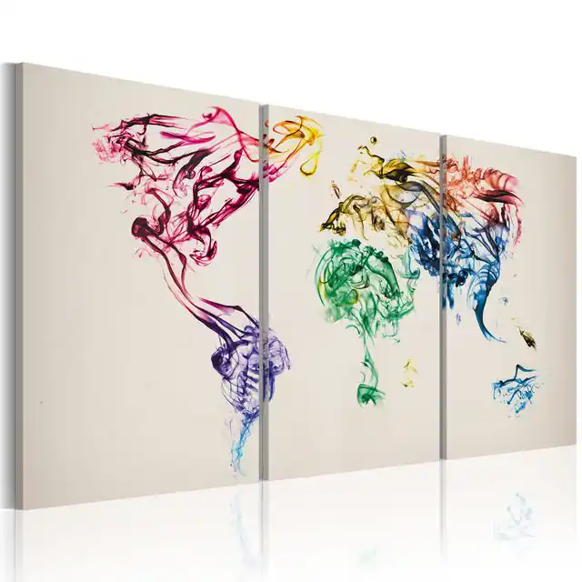 Calitate înaltă Tablou - Abstract map of the World
