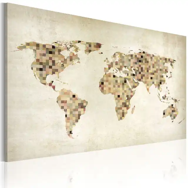 Reducere de preț Tablou - Beige shades of the World