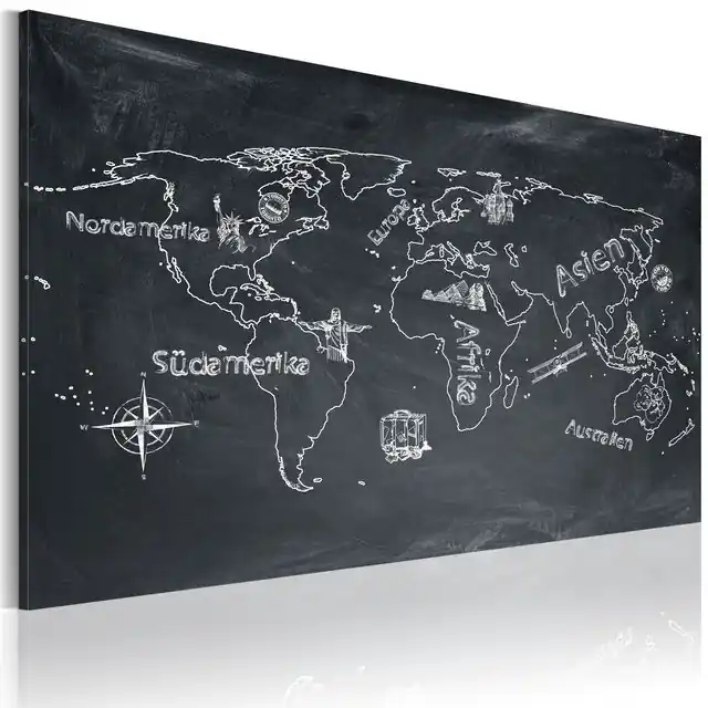 Retur ușor Tablou - Geography lesson (German language)