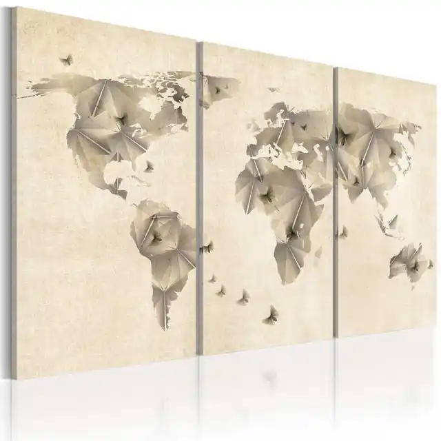 Promoție Tablou - Atlas of butterflies - triptych