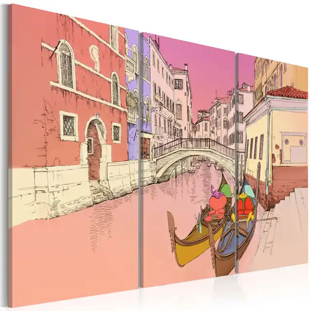 Lichidare de stoc Tablou - Romantic gondolas