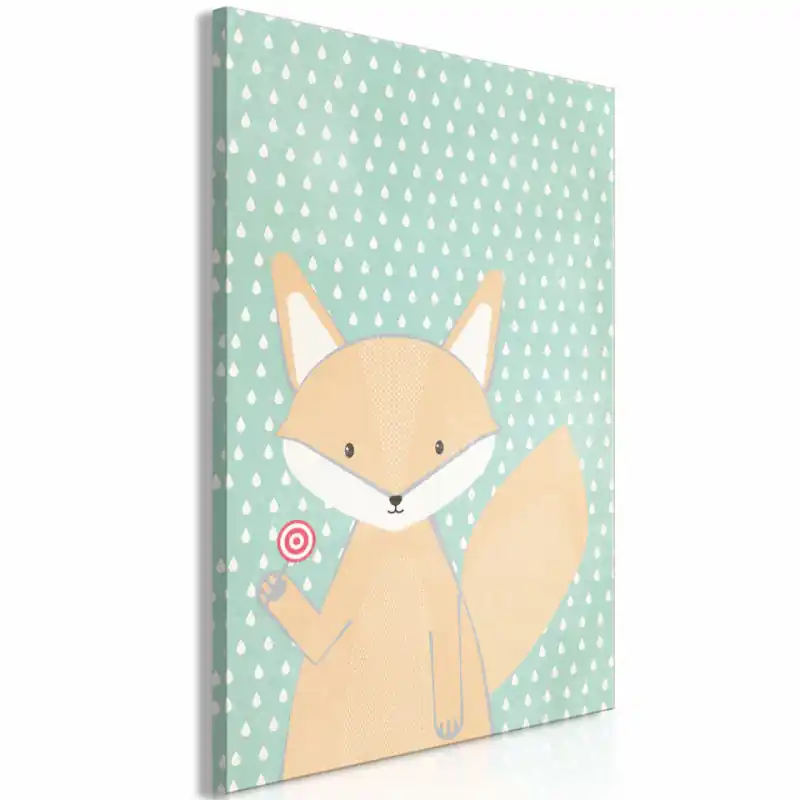 Cel mai vândut Tablou - Little Fox (1 Part) Vertical