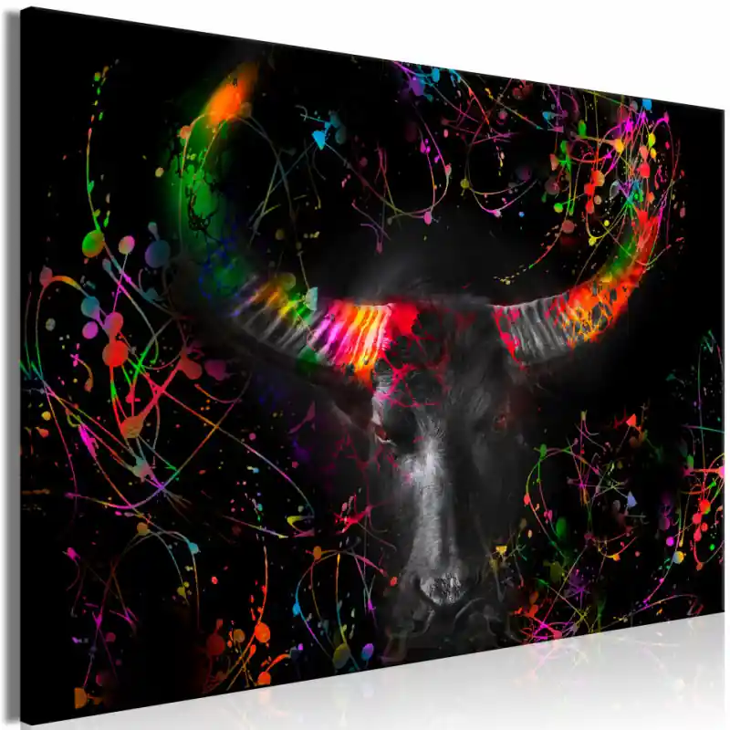 Reducere extra Tablou - Enraged Bull (1 Part) Vertical - Second Variant