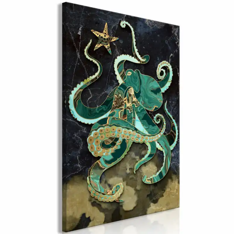 Reducere specială Tablou - Marble Octopus (1 Part) Vertical