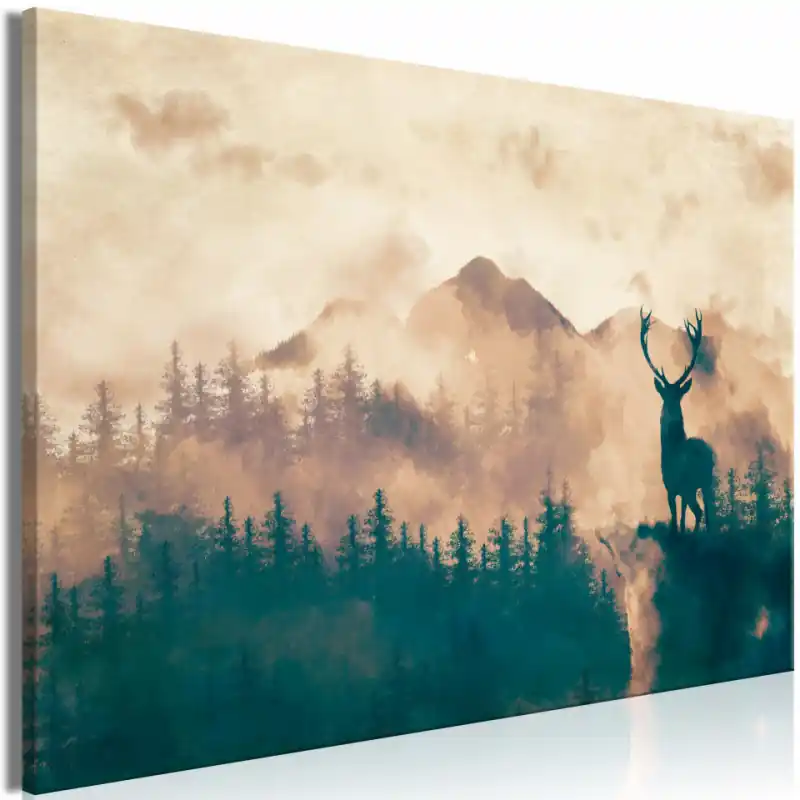 Ofertă specială Tablou - Proud Deer (1 Part) Wide