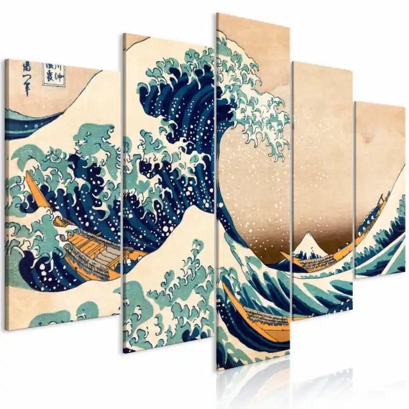 Chilipir Tablou - The Great Wave off Kanagawa (5 Parts) Wide