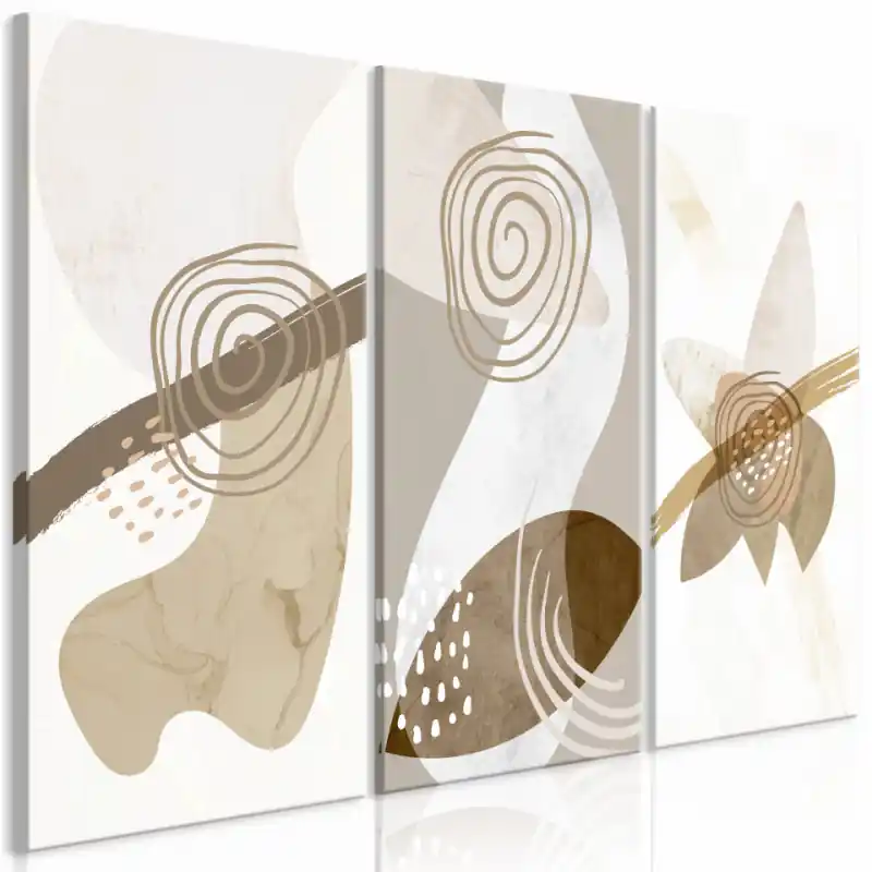Livrare rapidă Tablou - Beige Trio (3 Parts)