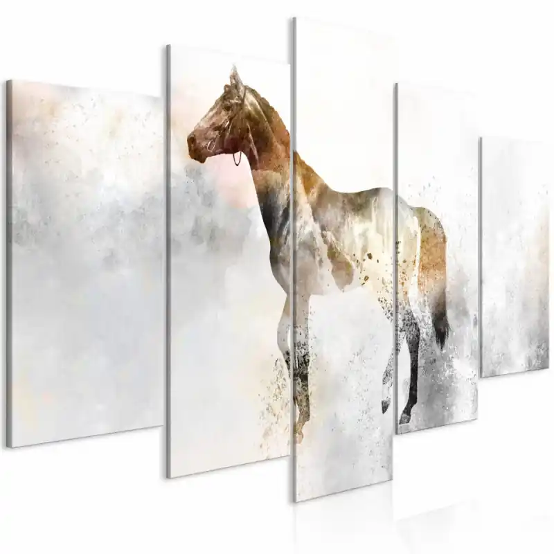 Cumpără acum Tablou - Fiery Steed (5 Parts) Wide