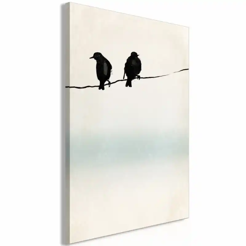 Disponibil imediat Tablou - Frozen Sparrows (1 Part) Vertical