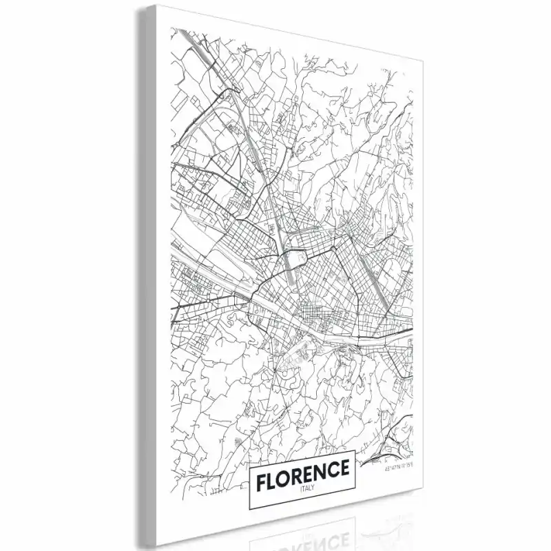 Tablou - Florence Map (1 Part) Vertical Cumpără acum