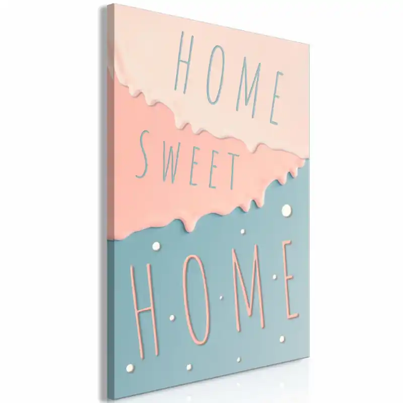 Ofertă de sezon Tablou - Inscriptions Home Sweet Home (1 Part) Vertical
