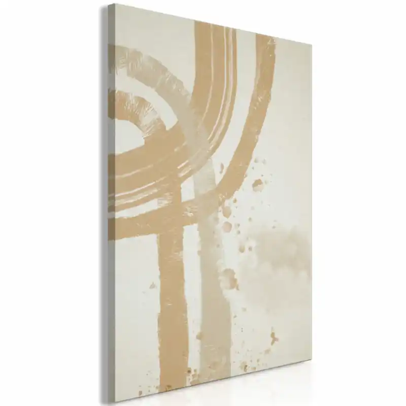 Preț promoțional Tablou - Beige Minimalism (1 Part) Vertical