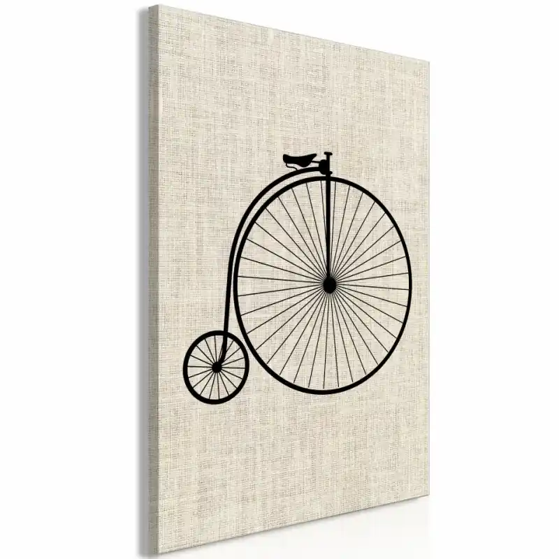 Plată sigură Tablou - Vintage Bicycle (1 Part) Vertical