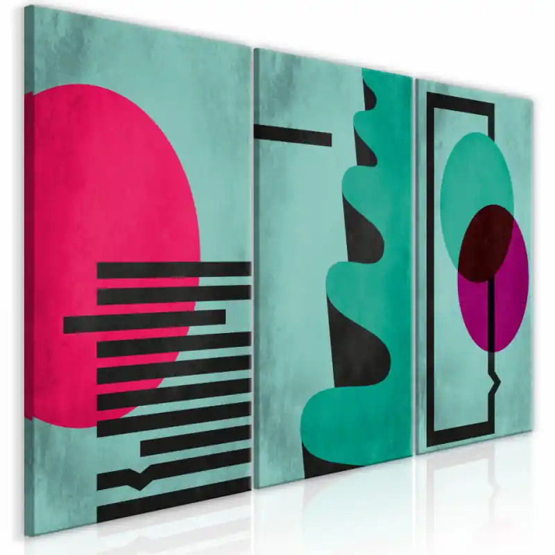 Lichidare de stoc Tablou - Space of Shapes (3 Parts)