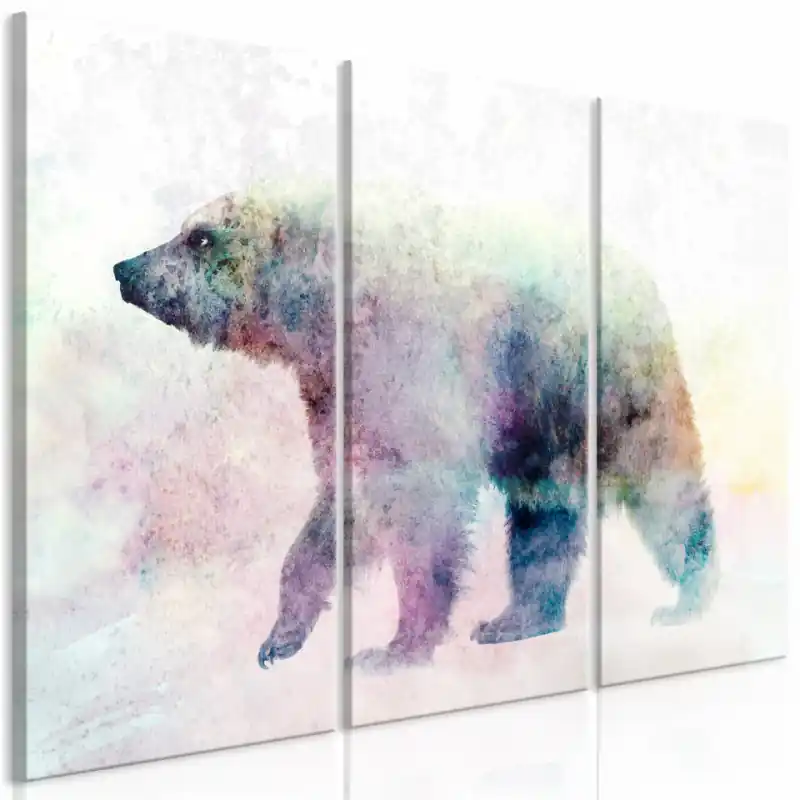 Disponibil imediat Tablou - Lonely Bear (3 Parts)
