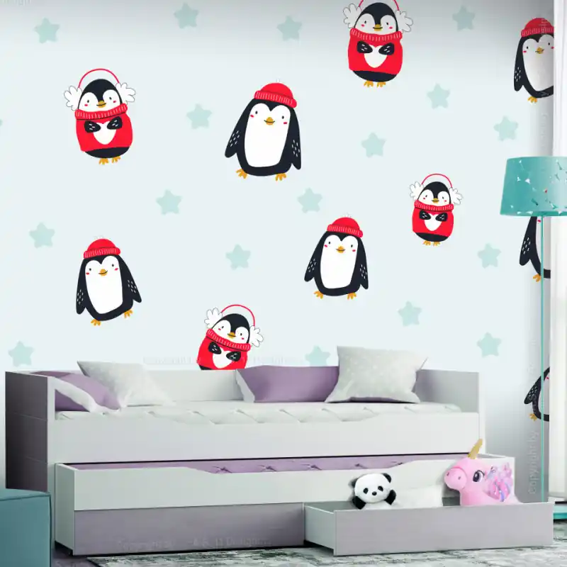 Fototapet - Brawling Penguins Preț redus