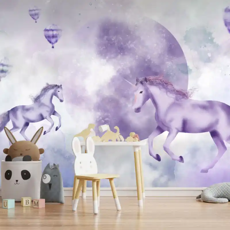 Super ofertă Fototapet - Joaca unicornilor