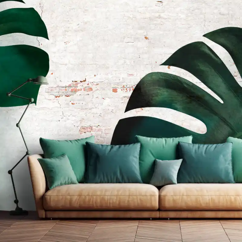 Fototapet - Monstera Din Piatră Lichidare de stoc