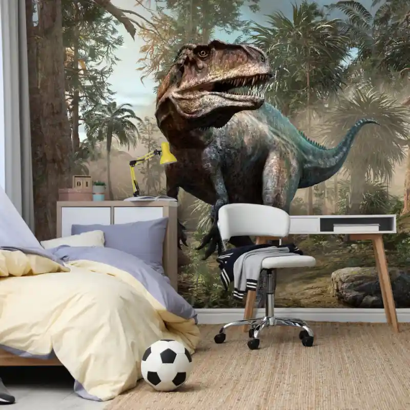 Livrare expres Fototapet - Tyranozaur la vânătoare
