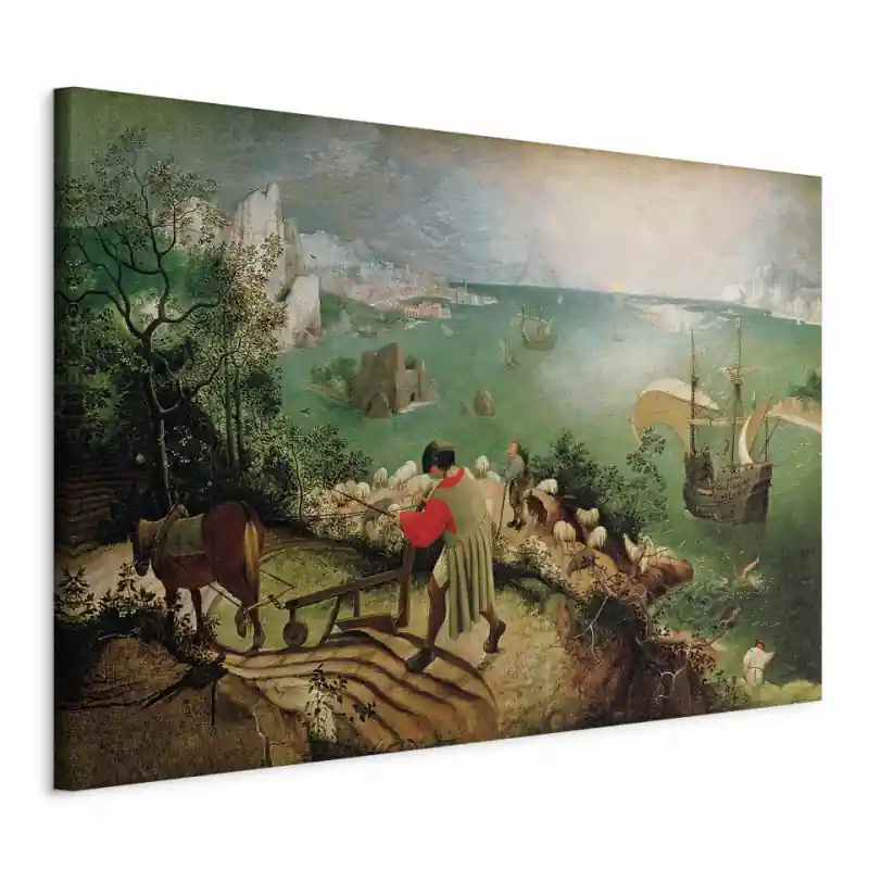 Tablou - Landscape with the Fall of Icarus Retur gratuit