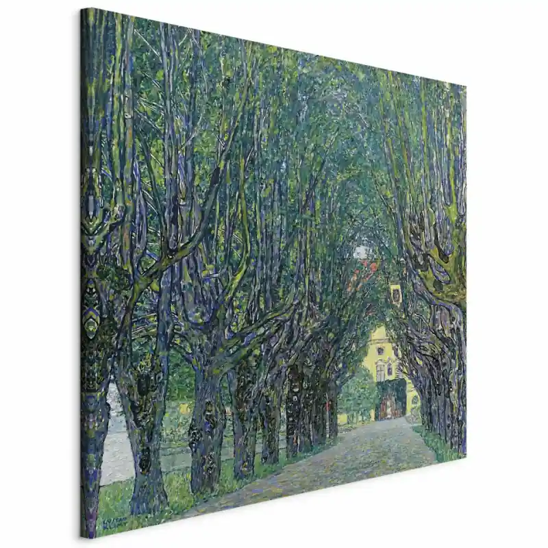 Tablou - Alley of Trees in the Park at the Kammer Castle Art Discount