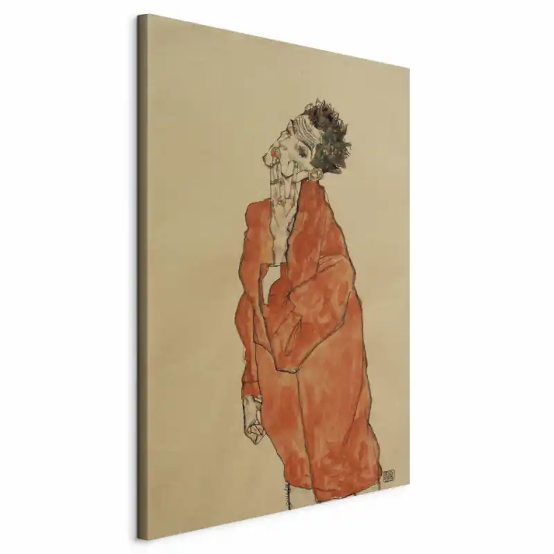 Tablou - Self-Portrait (Man in Orange Jacket) Preț promoțional