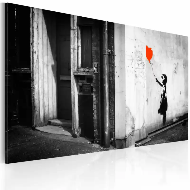 Tablou - Girl with balloon (Banksy) Comandă acum