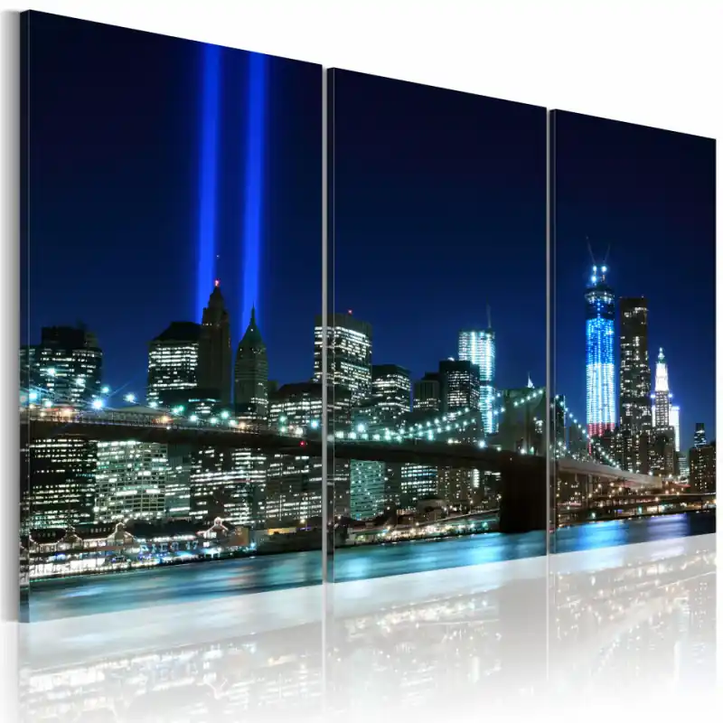 Tablou - Blue lights in New York Retur gratuit