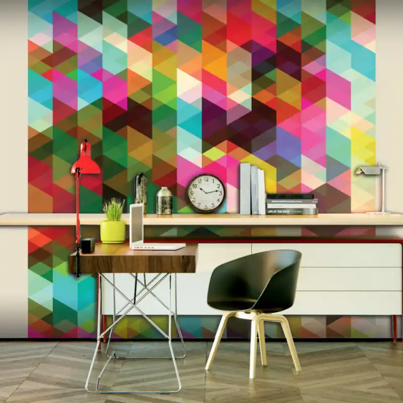 Fototapet - Colourful Geometry Ieftin