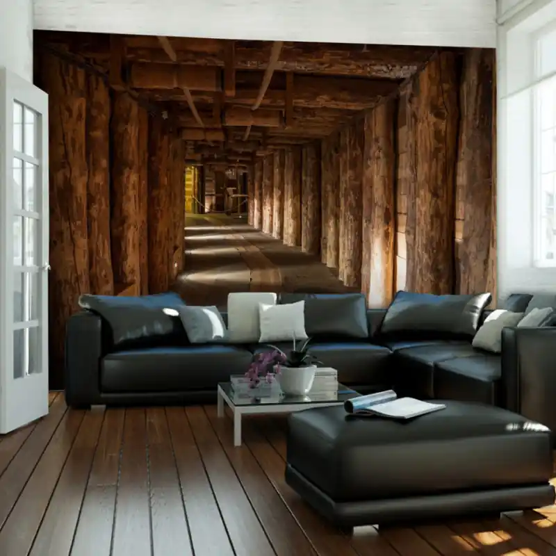 Noutate Fototapet - Wooden passage