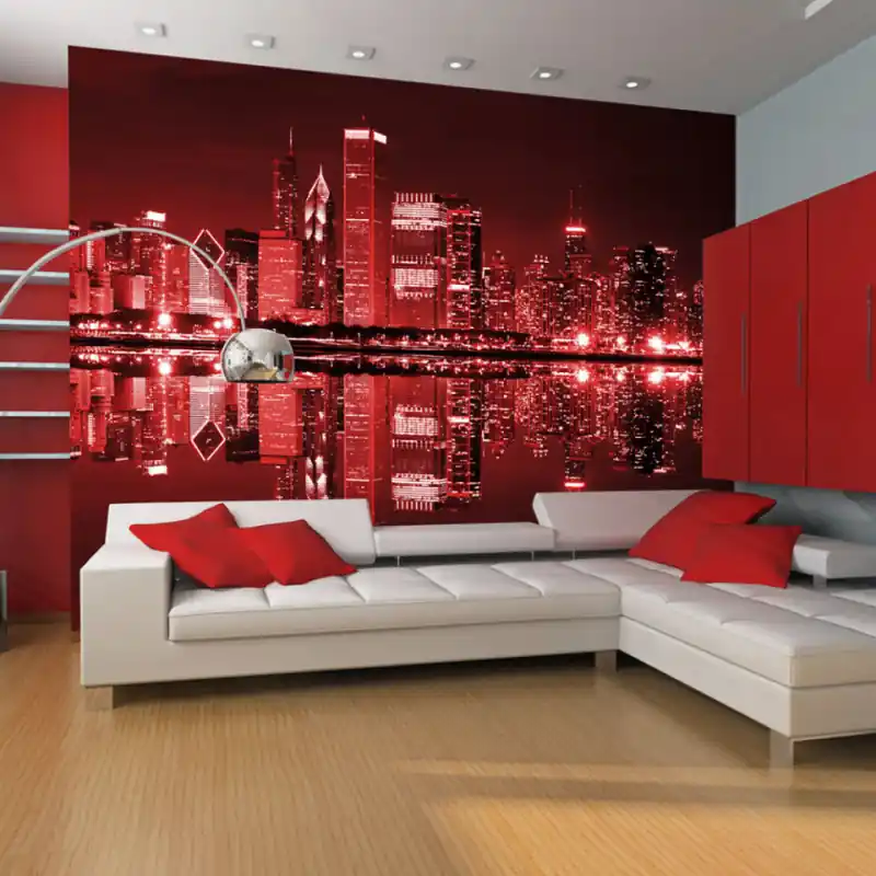 Comandă acum Fototapet - Wine-colored Chicago