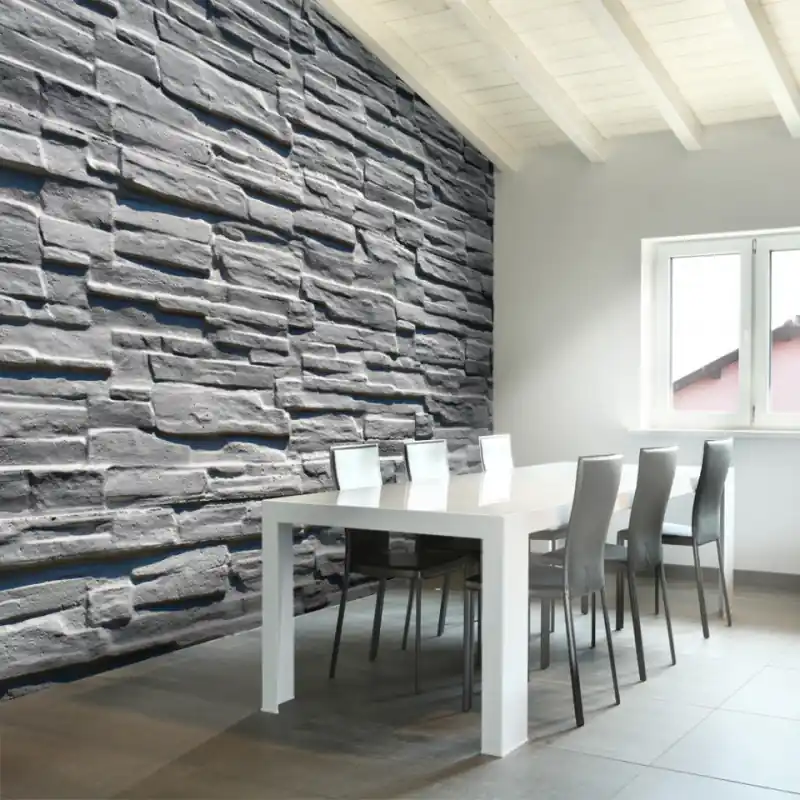 Cel mai bun preț Fototapet - Grey stone wall